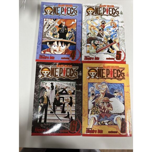 SOLD One Piece, Vol.‎ 4,5,6,8,13,14,15,22,23 And 24 Great Condition - Picture 1 of 3